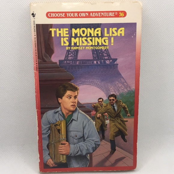 Choose Your Own Adventure #76 The Mona Lisa is Missing! By Ramsey Montgomery - Picture 1 of 8